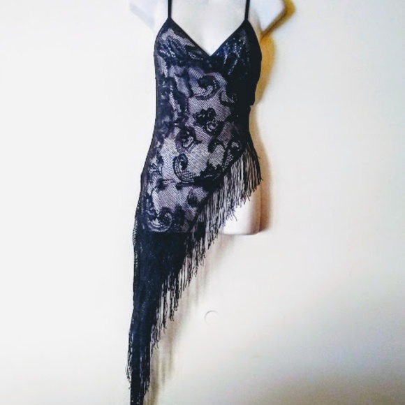 bebe Other - Bebe Very Sexy Black Lace fringe lingerie Size S